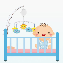 Foldable  Baby Crib Holder